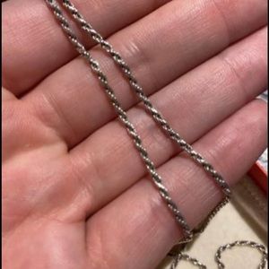 James Avery “p” initial charm and necklace